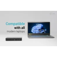 Stacja dokująca i-tec Universal Intelligent Dual Display Docking Station CAINTGDUAL4KDOCPD - PD 100W