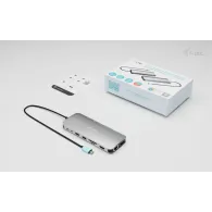Stacja dokująca i-tec USB-C Metal Nano 3x Display Dock C31NANOTRIPLEDOCKPD - Power Delivery 140W