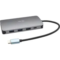 Stacja dokująca i-tec USB-C Metal Nano Dock HDMI/VGA with LAN C31NANOVGA100 - Zasilacz 100W