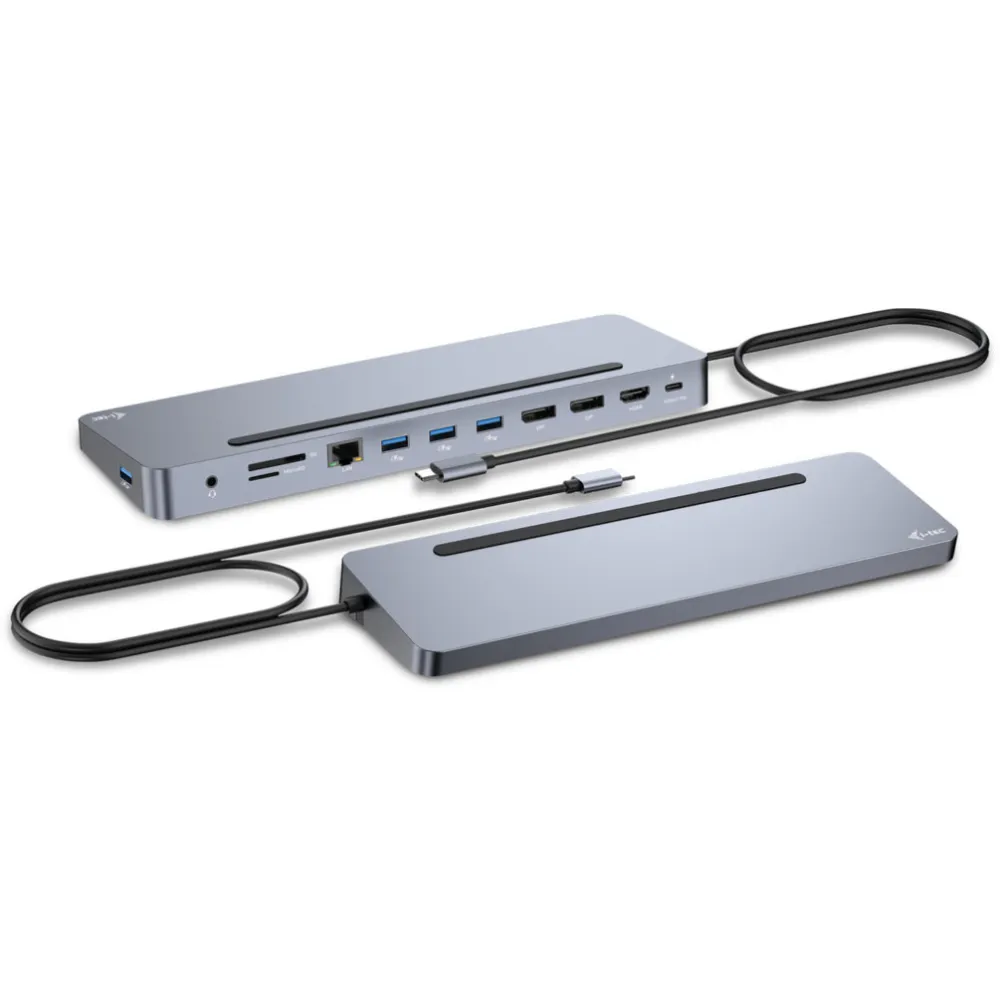 Stacja dokująca i-tec USB-C Metal Ergonomic 3x 4K Display Docking Station C31FLAT2PDPRO - Power Delivery 100 W