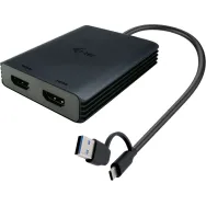 Adapter i-tec USB-A/USB-C Dual 4K/60 Hz HDMI Video Adapter CADUAL4KHDMI, DisplayLink, 2x HDMI | Sklep ITnes.pl, IT for BUSINESS