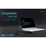 Adapter i-tec USB-A/USB-C Dual 4K/60 Hz HDMI Video Adapter CADUAL4KHDMI, DisplayLink, 2x HDMI | Sklep ITnes.pl, IT for BUSINESS