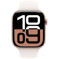 Smartwatch Apple Watch 10 MWWH3ET/A - 42 mm GPS, aluminium różowe złoto z paskiem sportowym łagodny róż, S|M