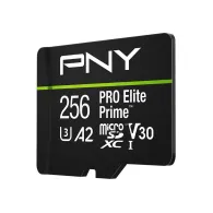 Karta pamięci PNY PRO Elite Prime 256GB P-SDU256V32200PEP-GE - Adapter SD, UHS-I, Class 10, U3, V30
