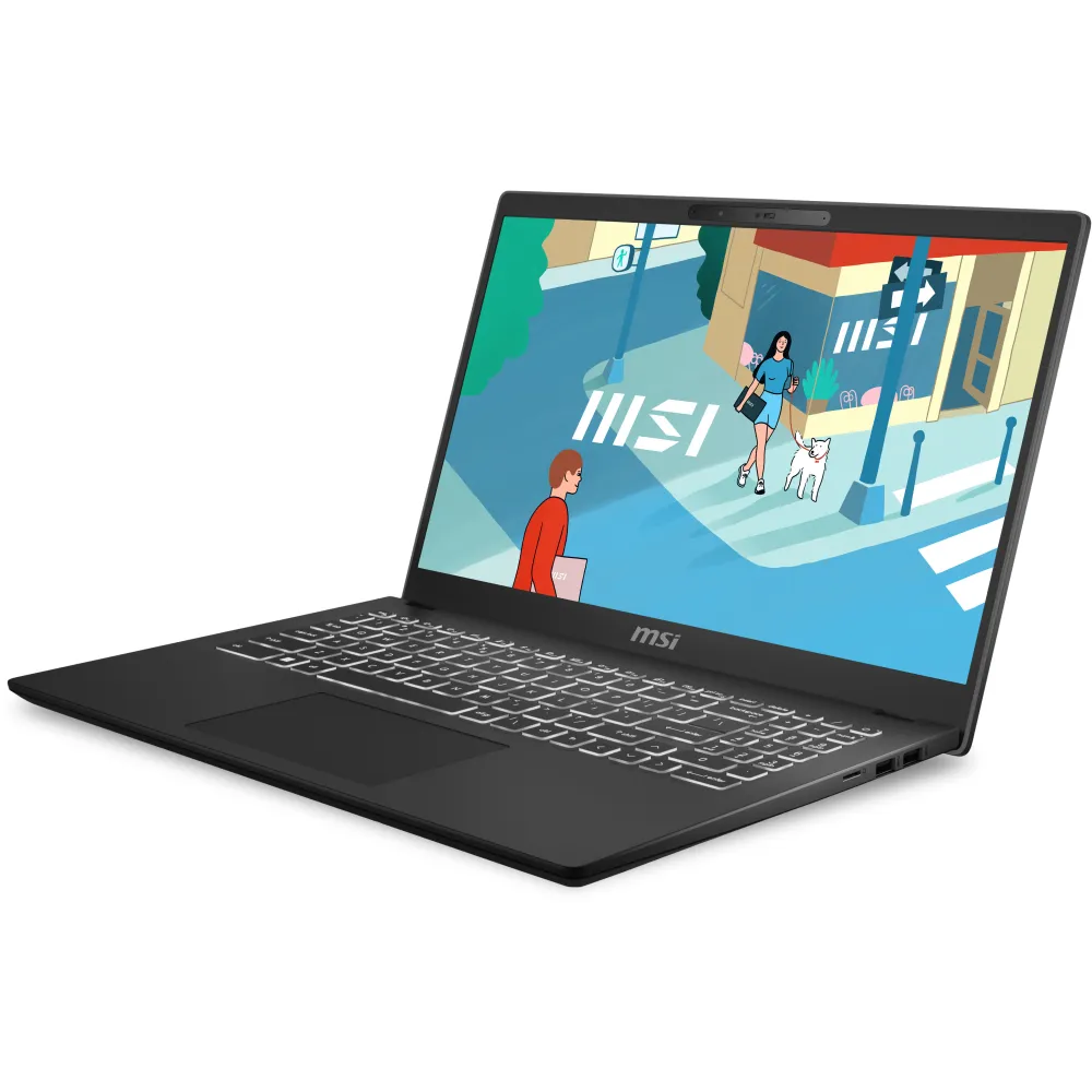 Zdjęcie produktu Laptop MSI Modern 15 H C13M C13M-201PL 9S7-15H431-201 - i7-13620H/15,6" FHD IPS/RAM 16GB/SSD 512GB/Windows 11 Home/2 lata CI