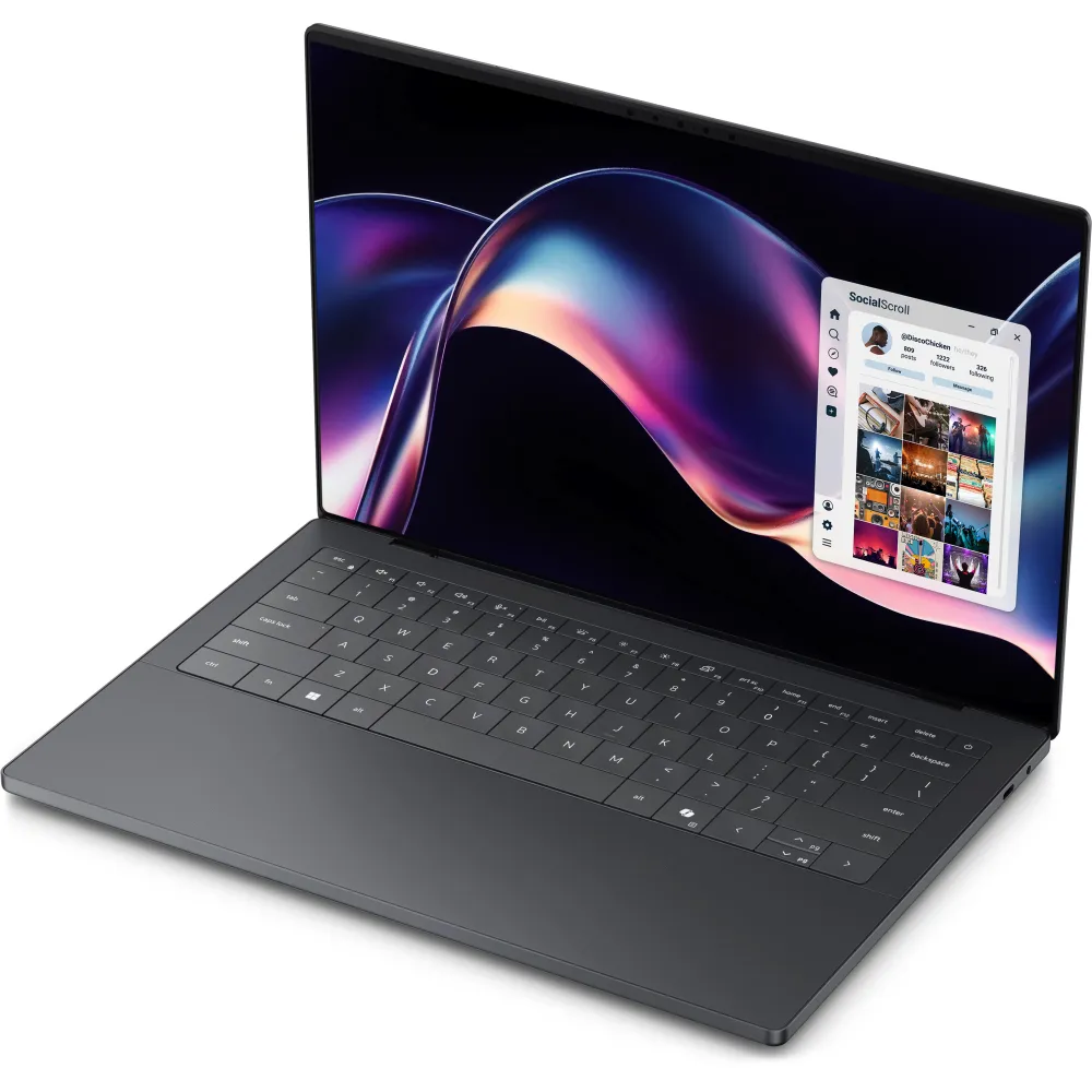 Laptop Dell XPS 14 DA14260 1426-4343 - Core Ultra X7 358H/14" WQXGA+ OLED MT/RAM 32GB/SSD 1TB/Grafitowy/Windows 11 Pro/3 lata CI - zdjęcie