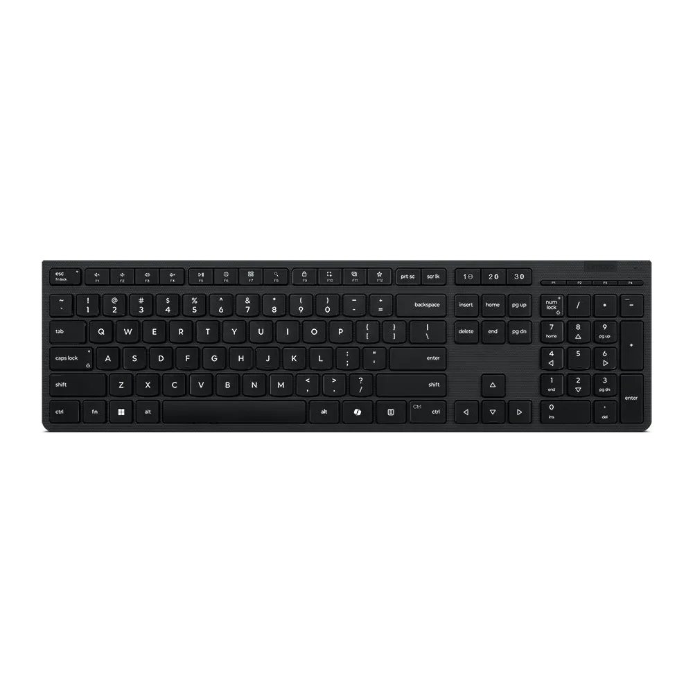 Klawiatura bezprzewodowa Lenovo Pro Wireless Rechargeable Keyboard AI 4Y41R64505, US English, Czarna | Sklep ITnes.pl, IT for BUSINESS