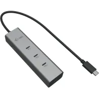 Hub USB-C i-tec C31HUBMETAL8KPDPRO - 2x USB-C 3.2 Gen 1, 2x USB-C 3.2 Gen 2, 1x USB-C 3.2 Gen 2 (DP), Srebrny