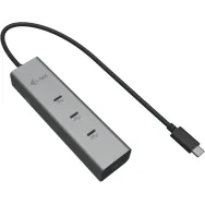 Hub USB-C i-tec C31HUBMETAL8KPDPRO - 2x USB-C 3.2 Gen 1, 2x USB-C 3.2 Gen 2, 1x USB-C 3.2 Gen 2 (DP), Srebrny