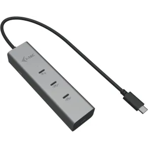 Hub USB-C i-tec C31HUBMETAL8KPDPRO - 2x USB-C 3.2 Gen 1, 2x USB-C 3.2 Gen 2, 1x USB-C 3.2 Gen 2 (DP), Srebrny