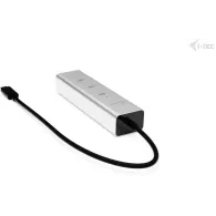 Hub USB-C i-tec C31HUBMETAL8KPDPRO - 2x USB-C 3.2 Gen 1, 2x USB-C 3.2 Gen 2, 1x USB-C 3.2 Gen 2 (DP), Srebrny