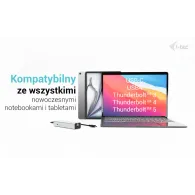 Hub USB-C i-tec C31HUBMETAL8KPDPRO - 2x USB-C 3.2 Gen 1, 2x USB-C 3.2 Gen 2, 1x USB-C 3.2 Gen 2 (DP), Srebrny