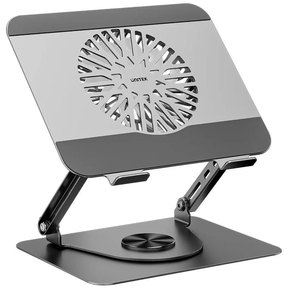 Podstawka chłodząca pod laptopa regulowana 360° Unitek OT1098AGY01 - 8"- 17,3", Aluminium