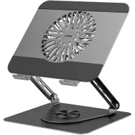 Podstawka chłodząca pod laptopa regulowana 360° Unitek OT1098AGY01 - 8"- 17,3", Aluminium