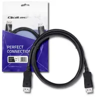 Kabel Qoltec DisplayPort 50587, 2 m, DP 1.4, HBR3, 8K 30Hz, Czarny | Sklep ITnes.pl, IT for BUSINESS