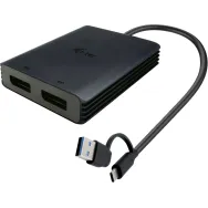 Adapter i-tec USB-A/USB-C Dual 4K/60 Hz DisplayPort Video Adapter CADUAL4KDP, DisplayLink, 2x DisplayPort | Sklep ITnes.pl, IT for BUSINESS