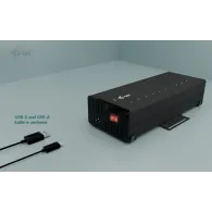 Ładowarka sieciowa  i-tec USB-C/USB-A Metal Charging i data HUB CACHRGHUB20C - 15W per port, 20x USB-C, Czarny