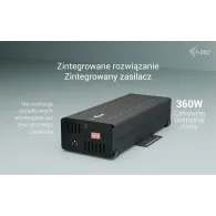 Ładowarka sieciowa  i-tec USB-C/USB-A Metal Charging i data HUB CACHRGHUB20C - 15W per port, 20x USB-C, Czarny