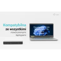 Stacja dokująca i-tec Thunderbolt 4 Intelligent Dual Display Docking Station TB4INTGDUAL4KDOCPD - PD 90W