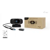 Kamera internetowa i-tec SOLOMON 300 4K Webcam CAMSOLOMON4K300 - CMOS (1/3"), 8.29 MP, 3840x2160 30 fps, Czarna