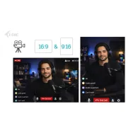 Kamera internetowa i-tec SOLOMON 700 STREAM 4K Webcam with Ring Light CAMSOLOMON4K700 - CMOS (1|2.55”), 8.29 MP, Czarna