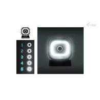 Kamera internetowa i-tec SOLOMON 700 STREAM 4K Webcam with Ring Light CAMSOLOMON4K700 - CMOS (1|2.55”), 8.29 MP, Czarna