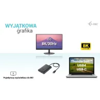 Adapter i-tec USB-C Dual 4K/60Hz DP Video Adapter C31DUAL4K60DP - USB-C (MST)