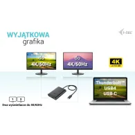Adapter i-tec USB-C Dual 4K/60Hz DP Video Adapter C31DUAL4K60DP - USB-C (MST)