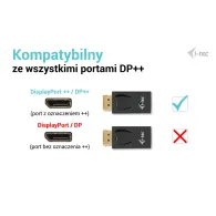 Adapter i-tec Passive DisplayPort do HDMI DP2HDMI4K30HZ, max 4K|30Hz, Czarny | Sklep ITnes.pl, IT for BUSINESS