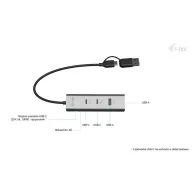 Hub USB i-tec Universal Charging Metal HUB CAHUBMETAL2A2CPD - 2x USB-C, 2x USB-A, Power Delivery 85W