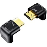Adapter kątowy Unitek 8K HDMI 90 i 270 stopni A1046ABK03, HDMI 2.1, Czarny | Sklep ITnes.pl, IT for BUSINESS