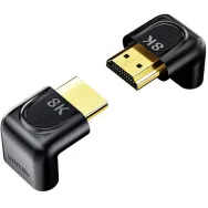 Adapter kątowy Unitek 8K HDMI 90 i 270 stopni A1046ABK03 - HDMI 2.1, Czarny