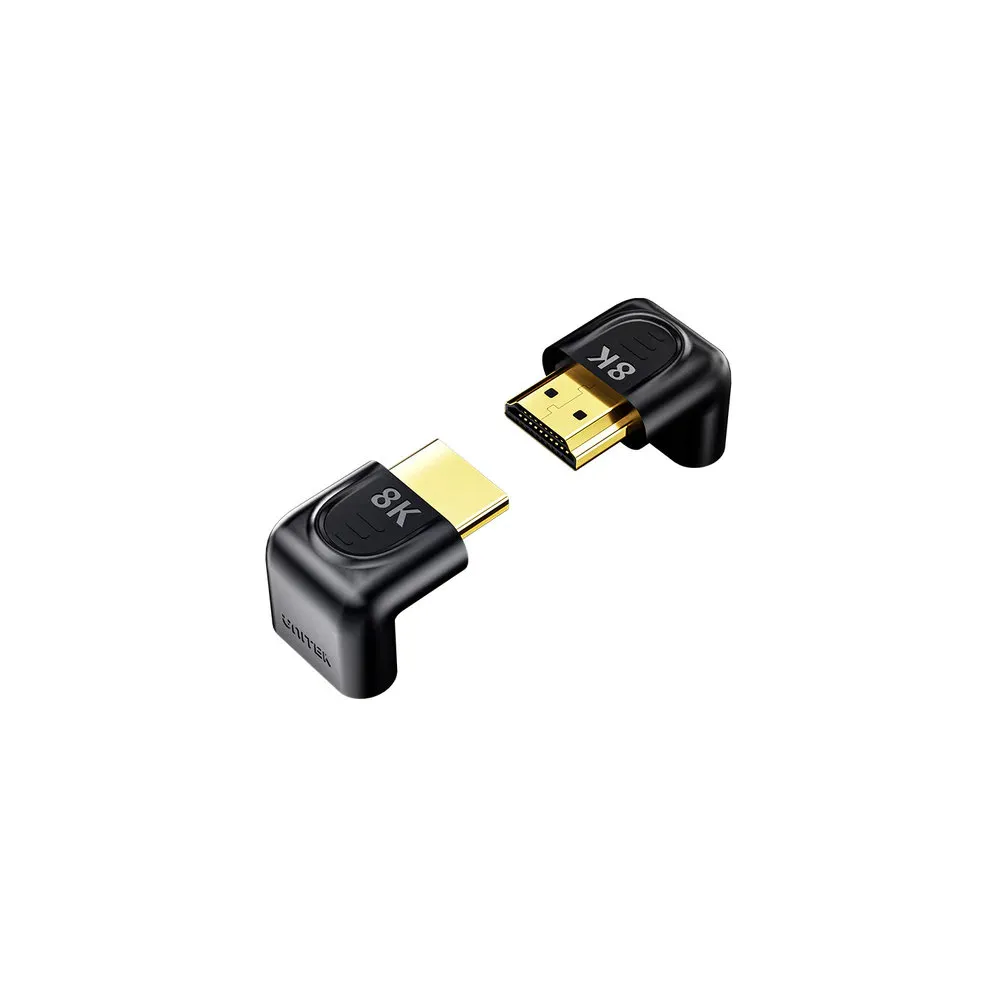 Adapter kątowy Unitek 8K HDMI 90 i 270 stopni A1046ABK03, HDMI 2.1, Czarny | Sklep ITnes.pl, IT for BUSINESS