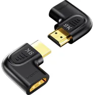 Adapter kątowy płaski Unitek 8K HDMI 90 i 270 stopni A1047ABK03, HDMI 2.1, Czarny | Sklep ITnes.pl, IT for BUSINESS