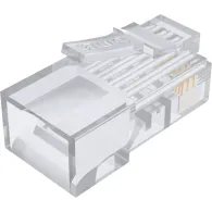 Wtyk sieciowy RJ45 Unitek RJ45 Cat.6 Pass-Through Connector OT1091ATP01 - kat.6, Przezroczysty