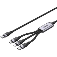 Kabel Unitek 3-in-1 USB-C to Lightning, USB-C, Micro USB Multi Charging Cable C14101AGY01-1.5M - zdjęcie poglądowe 8