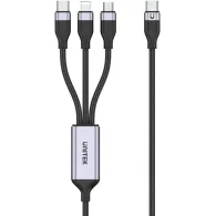 Kabel Unitek 3-in-1 USB-C to Lightning, USB-C, Micro USB Multi Charging Cable C14101AGY01-1.5M - zdjęcie poglądowe 2