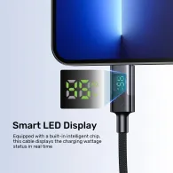 Kabel Unitek USB-C PD 60W 480Mbps z wyświetlaczem C14158ABK01-1M, 1 m, USB 2.0, z oplotem, Czarny | Sklep ITnes.pl, IT for BUSINESS