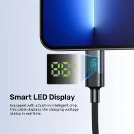 Kabel Unitek USB-C PD 60W 480Mbps z wyświetlaczem C14158ABK01-3M, 3 m, USB 2.0, z oplotem, Czarny | Sklep ITnes.pl, IT for BUSINESS