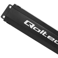 Organizer kabli 19" Qoltec 54476 - 1U, czarny