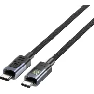 Kabel Unitek USB-C PD 60W 480Mbps z wyświetlaczem C14158ABK01-2M, 2 m, USB 2.0, z oplotem, Czarny | Sklep ITnes.pl, IT for BUSINESS