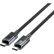 Kabel Unitek USB-C PD 60W 480Mbps z wyświetlaczem C14158ABK01-2M, 2 m, USB 2.0, z oplotem, Czarny | Sklep ITnes.pl, IT for BUSINESS