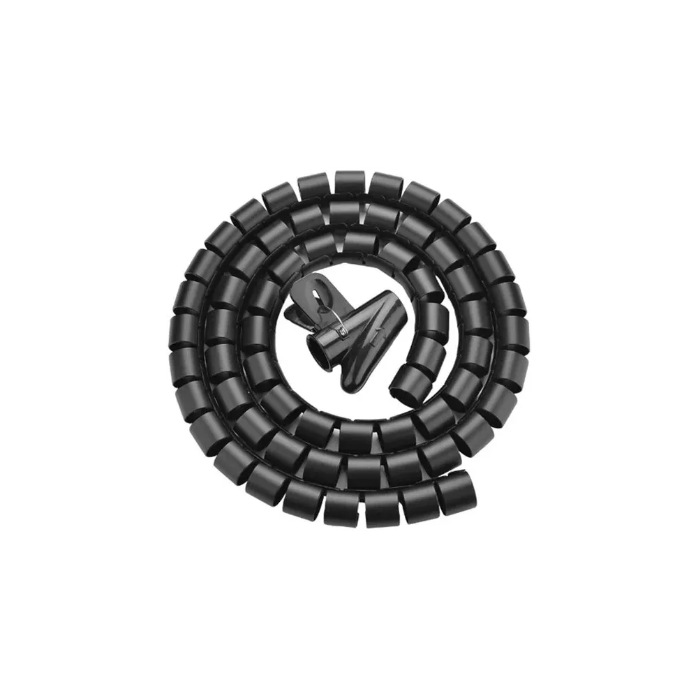 Organizer na kable spiralny Unitek OT1102ABK03-25M - 25 m, 22 mm średnicy, Czarny