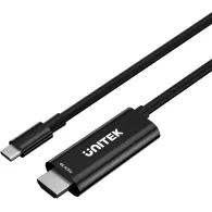 Kabel Unitek USB-C do HDMI 4K@60Hz z portem USB-C V1439ABK01 - 2 m, PD 100W, Czarny