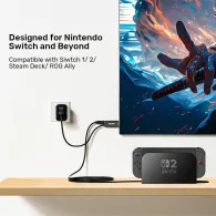 Kabel Unitek USB-C do HDMI 4K@60Hz z portem USB-C V1439ABK01 - 2 m, PD 100W, Czarny