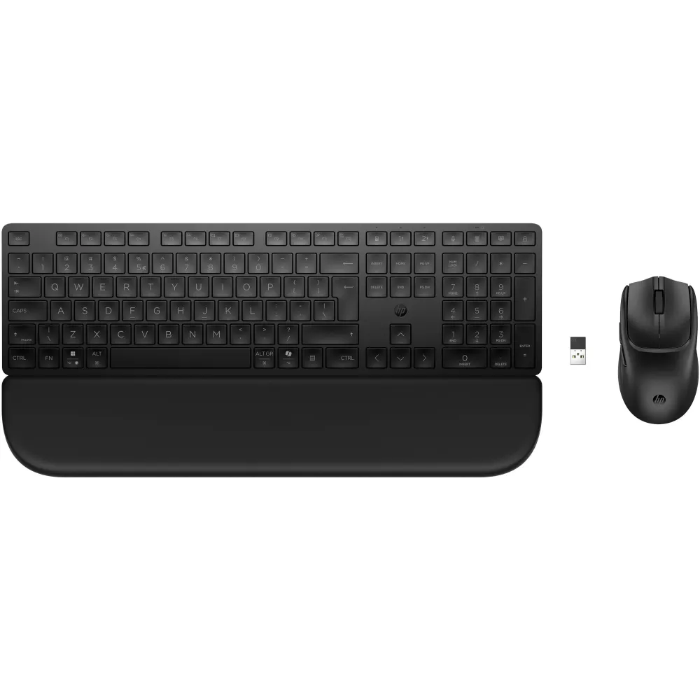 Zestaw myszy i klawiatury HP Multi-Device Dual-Mode Mouse and Keyboard Combo with Palm Rest 585C BD5F3AA, Czarny | Sklep ITnes.pl, IT for BUSINESS