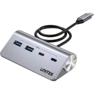 HUB USB Unitek uHUB Q4 4-in-1 USB-C Hub H1337AGY01 - 2x USB-C, 2x USB-A