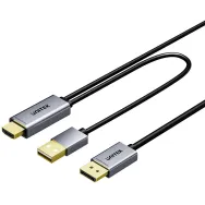 Aktywny kabel Unitek HDMI do DisplayPort V1714AGY01, 1,8 m, 4K 60 Hz, zasilanie USB-A, Czarny | Sklep ITnes.pl, IT for BUSINESS