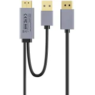 Aktywny kabel Unitek HDMI do DisplayPort V1714AGY01, 1,8 m, 4K 60 Hz, zasilanie USB-A, Czarny | Sklep ITnes.pl, IT for BUSINESS
