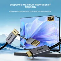 Aktywny kabel Unitek HDMI do DisplayPort V1714AGY01, 1,8 m, 4K 60 Hz, zasilanie USB-A, Czarny | Sklep ITnes.pl, IT for BUSINESS